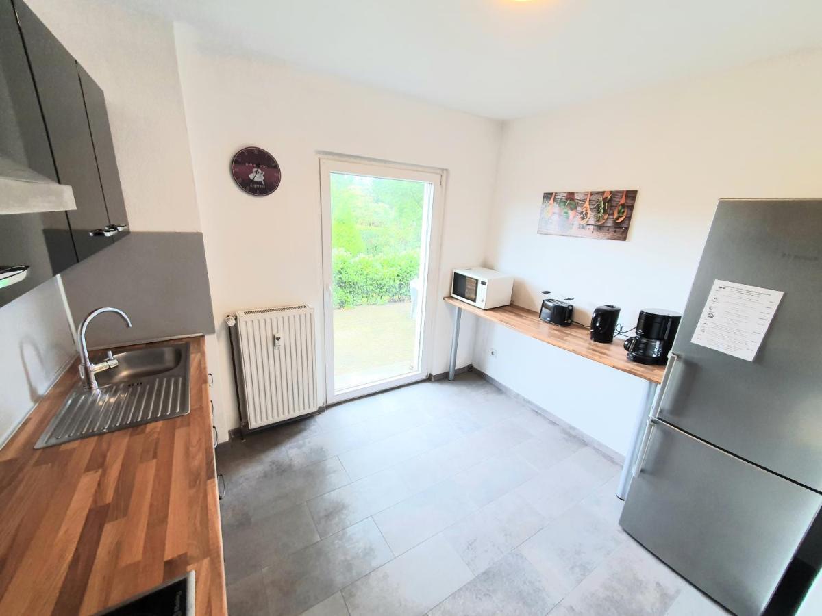 Lieblingsmensch Oberhausen Mit Terrasse Apartment Bagian luar foto